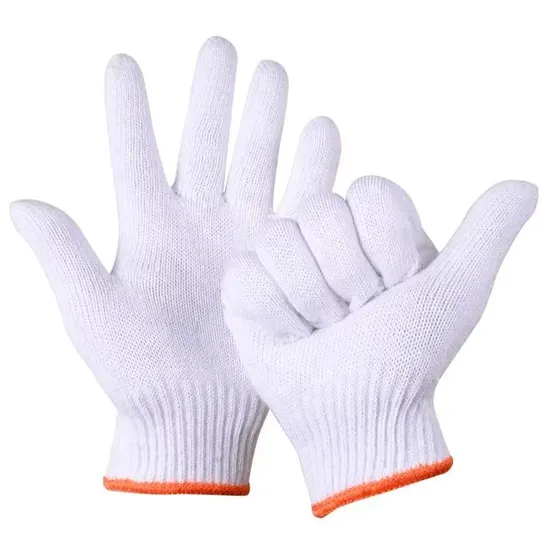 Chine Vente en gros de gants de travail de sécurité industrielle de calibre 7/10, gants tricotés en coton de travail