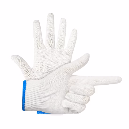 Chine vente en gros de gants de sécurité/de travail de calibre 10/7, gants tricotés en coton blanc pour main industrielle/de travail