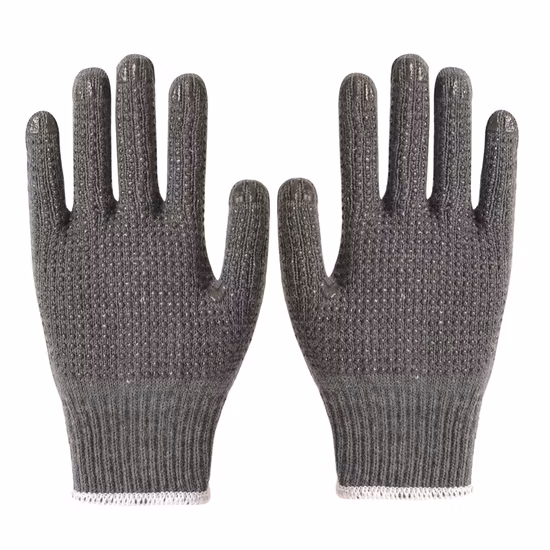 China Wholesale Safety Work Guante Industrial/Construction Hand PVC/Dotted/Dots Cotton Knitted Gloves