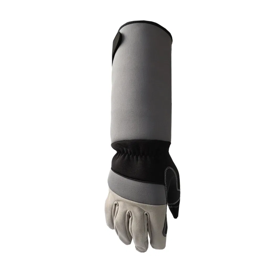 Gardening Long Sleeve Rose Pruning Thorn-Proof Gauntlet Water-Proof Garden Gloves Safety Yard Work Leather Gloves