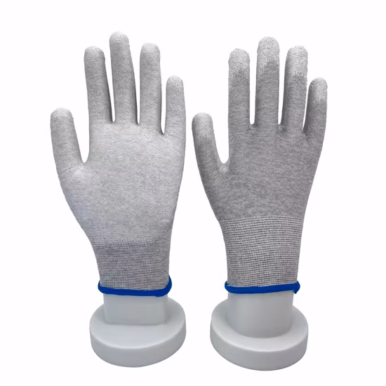 Gants en coton directs d'usine, paume en caoutchouc lisse avec revêtement en caoutchouc, gants de sécurité à poignée rugueuse