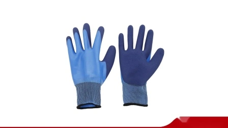 Gants de travail de sécurité imperméables et résistants à l'huile, double revêtement en latex, pour la protection des mains