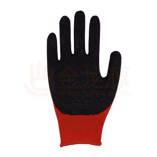 Revêtement froissé en latex de protection du travail EN388 Gants de travail de sécurité industrielle mécanique de construction