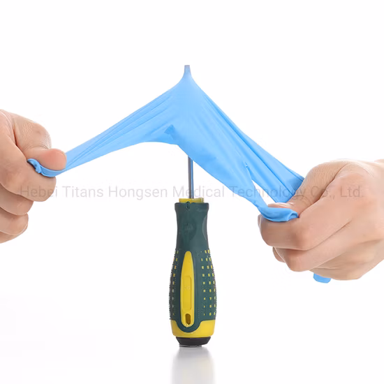 Examen médical Gants en nitrile jetables Fournisseurs Boîtes Fabricant de gants en nitrile médical bleu sans poudre