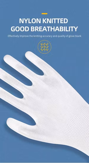 Gant de travail de sécurité du travail enduit de mousse de latex industriel de protection durable respirant confortable