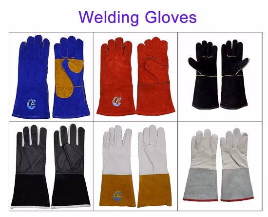 Gants de travail chauffants en cuir de sécurité pour conducteur, construction en peau de vache