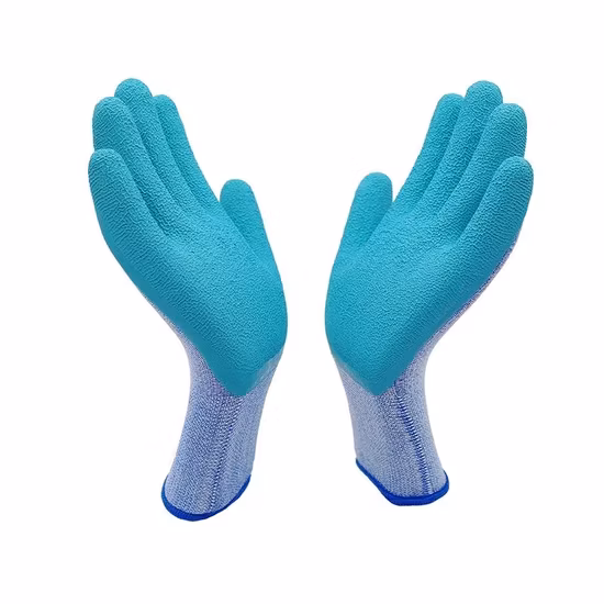 Gant de travail de sécurité du travail enduit de mousse de latex industriel de protection durable respirant confortable